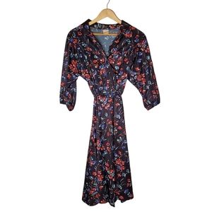 Fleurs de Nuit Floral Vintage Maxi Dress